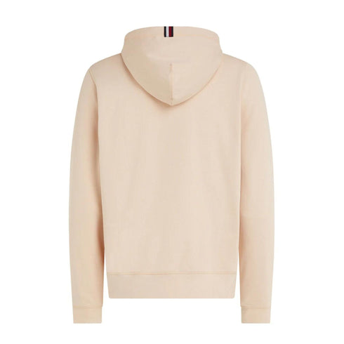 Felpa Uomo con cappuccio e logo Panna Tommy Hilfiger- Francavilla Moda
